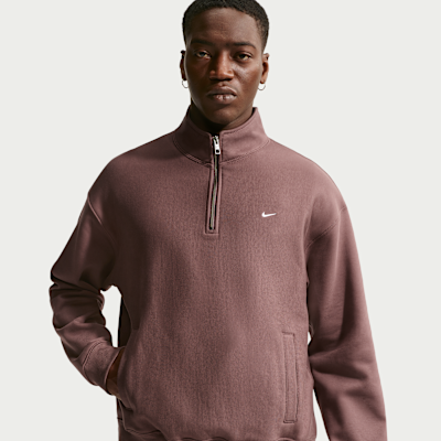 Nike Solo Swoosh Men's Fleece Quarter-Zip Top. Nike.com